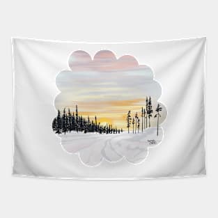 Golden sunset Tapestry