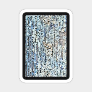 Blue Crackle (weathered paint abstract) Magnet