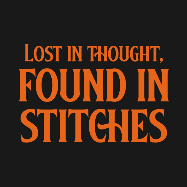 Lost in Thought, Found in Stitches Sewing by TV Dinners