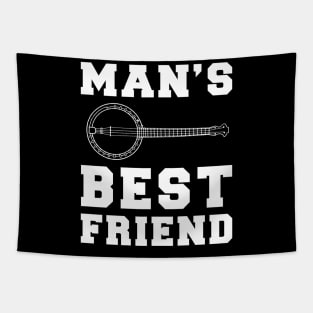 banjo Man's best friend tee tshirt Tapestry