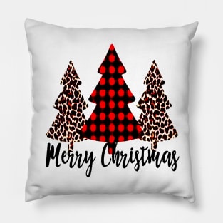 Merry Christmas Trees Dye Sublimation Pillow