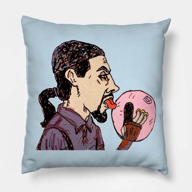 JESUS Q Pillow by MattisMatt83