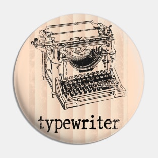 DISTRESSED VINTAGE TYPEWRITER Pin