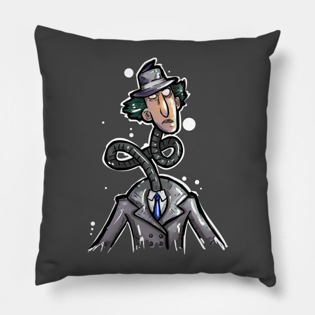 The Inspecta Pillow by Beanzomatic