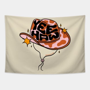 Yeehaw Cowboy Hat Tapestry