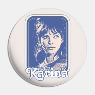 Anna Karina // Retro Original Nouvelle Vague Fan Design Pin