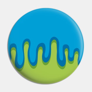 The Sludge - Blue & Green Pin