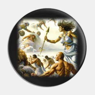 Painting of a Greek gods Pin