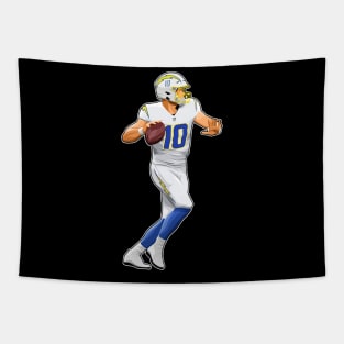 Justin Herbert Drop Back Tapestry