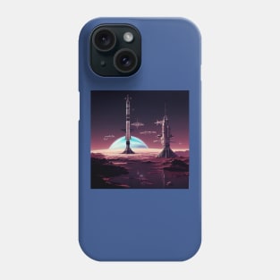 Interplanetary Spaceport Phone Case