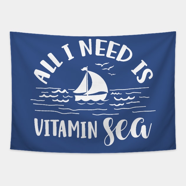 All I Need is Vitamin Sea Tapestry by Hello Sunshine