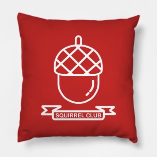 Squirrel Club T-shirt Pillow