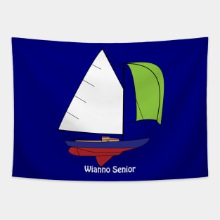 Wianno Senior Sailboat Tapestry