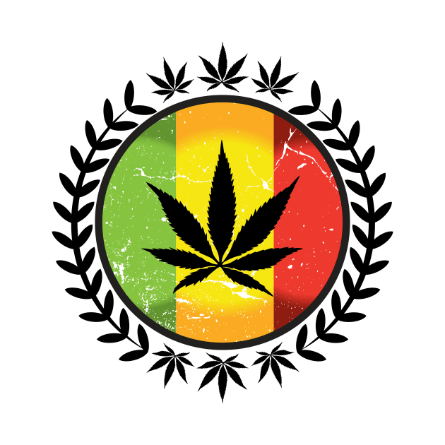 Marijuana Circle by CryptoTextile