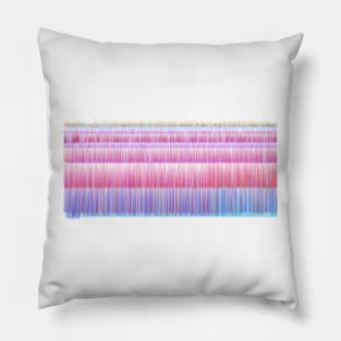 Pink Paint pattern minimal linear Pillow