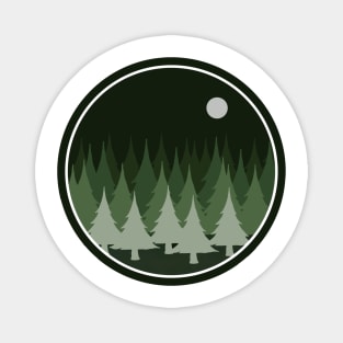 Forest Green Mountian Patch Magnet