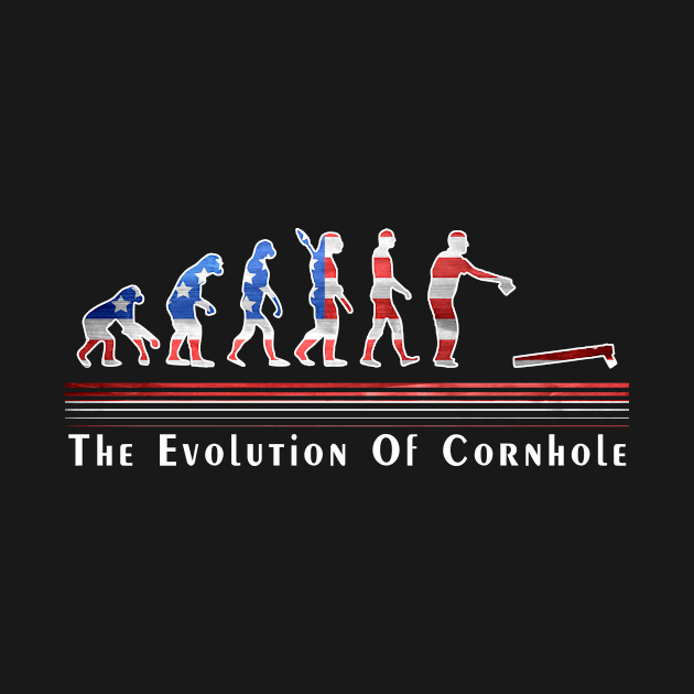 Evolution of Cornhole on a American Flag for Cornstars by Cedinho