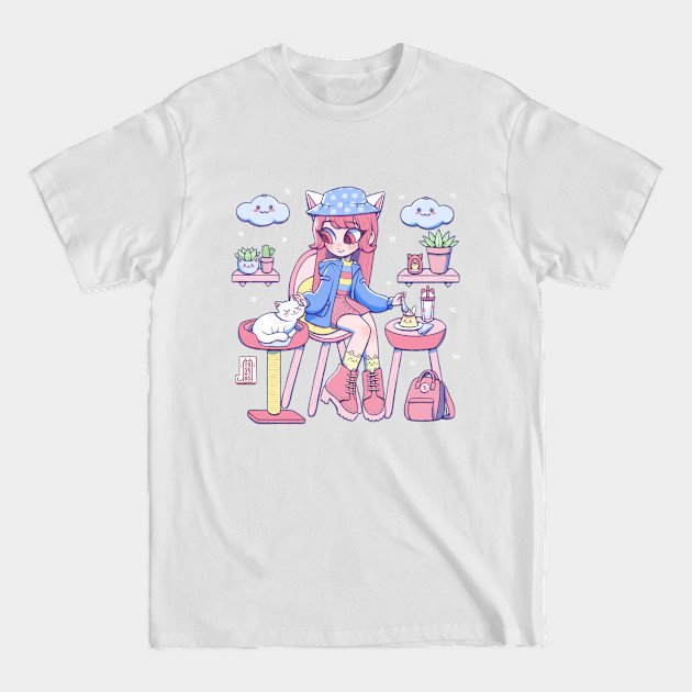 Cat café - Kawaii - T-Shirt