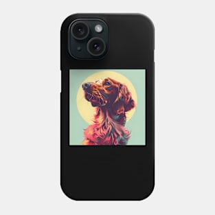 Retro Irish Setter: Pastel Pup Revival Phone Case