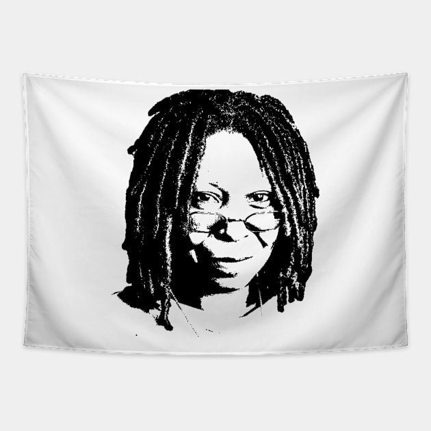 Whoopi Goldberg Portrait Tapestry by phatvo