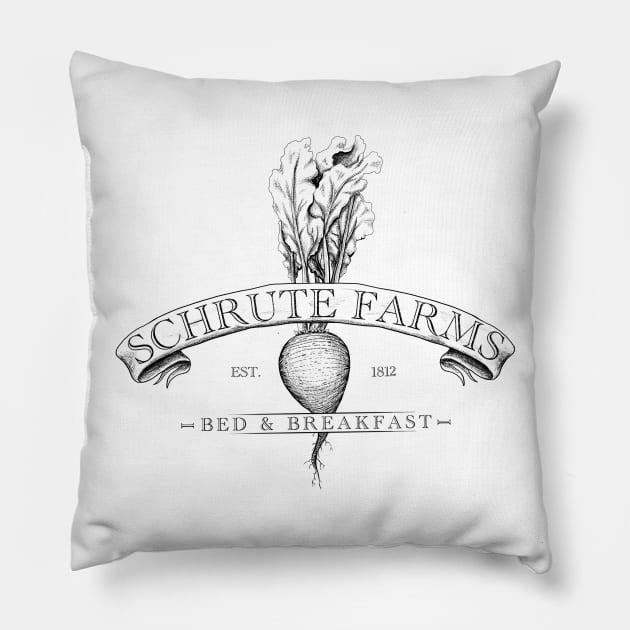 Schrute Farms Pillow by mattleckie