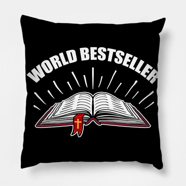 world bestseller holy bible Pillow by ZlaGo