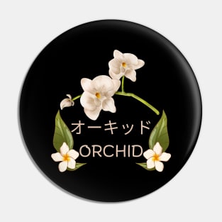 Orchid Flower Vintage Since Estbalished Bloom Pin