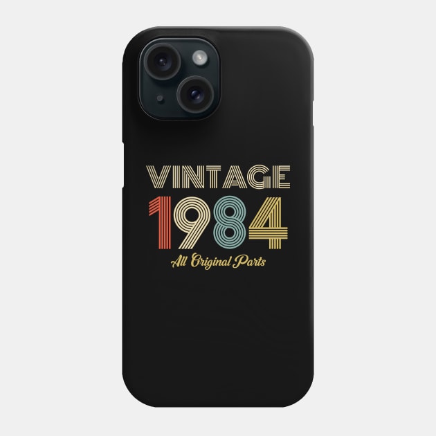 Vintage 1984 All original Parts Phone Case by Swagmart