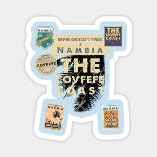Covfefe Coast Fronds and Badges - Nambian Sky Magnet