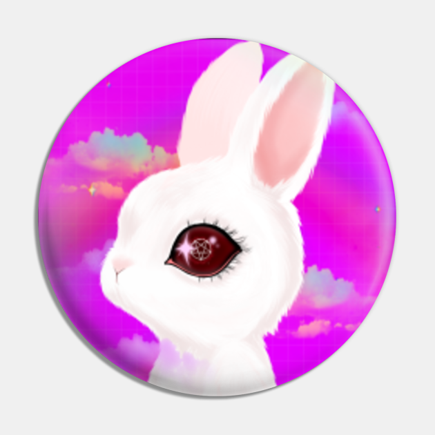 Pastel Goth Soft Grunge Cute Creepy Evil Vaporwave Bunny Pastel Goth Kawaii Gift Pin Teepublic