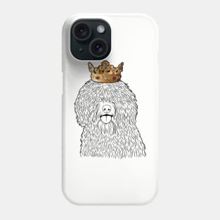 Spanish Water Dog King Queen Wearing Crown Phone Case