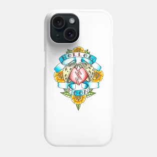 hollow moon tattoo artwork Phone Case