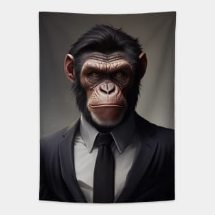 Adorable Wild Monkey In A Suit Animals Tapestry