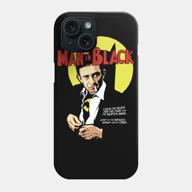 Man in Black Phone Case by butcherbilly