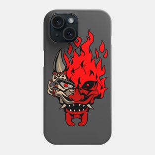 OniCyborg Cyberpunk Oni Samurai Evil Japanese Streetwear Phone Case