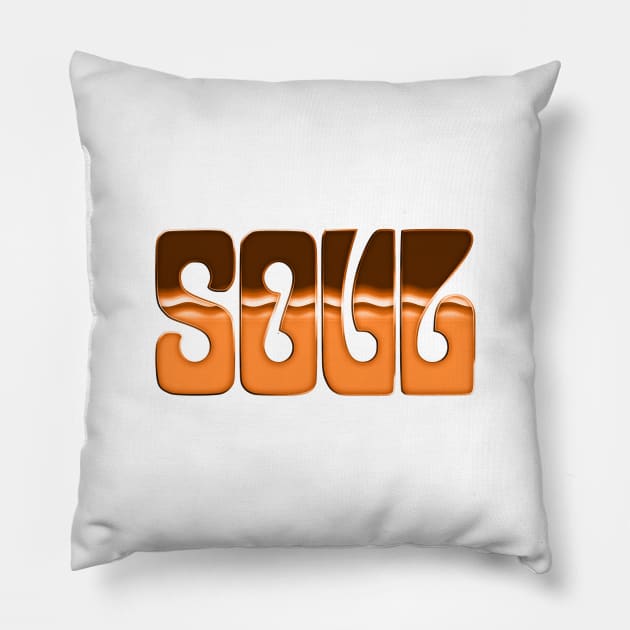 SOUL //// Retro Soul Music Fan Pillow by DankFutura