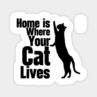 Home Is Where Your Cat Lives Magnet