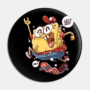 Spongebob Skater Pin