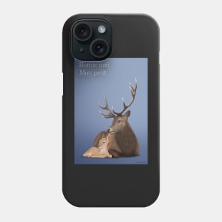 Deer poster and his fawn Phone Case