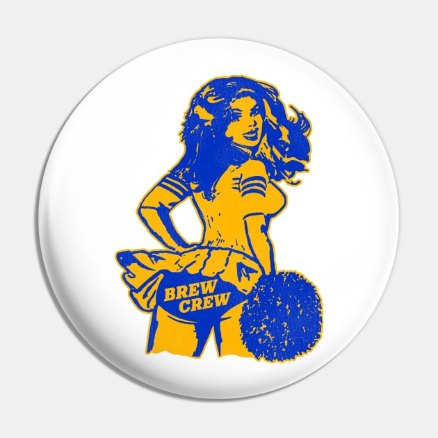 Milwaukee Baseball Cheerleader Pin by darklordpug