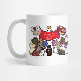 Adopt Me Roblox Mugs Teepublic - evil pug roblox