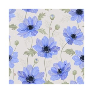 Blue anemones garden T-Shirt