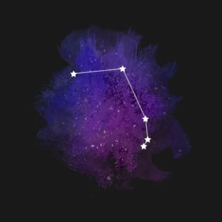 Aries constellation on black T-Shirt