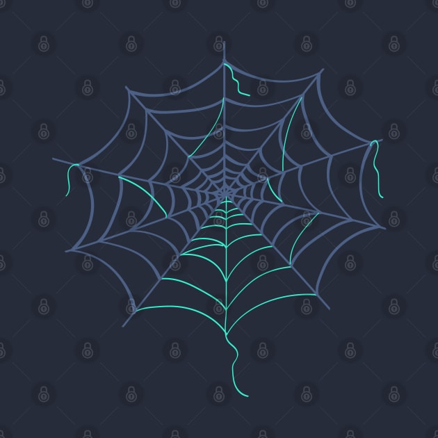 Colorful Spider Web Halloween by munkidesigns