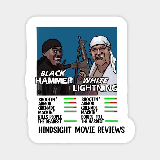 Black Hammer & White Lightning Magnet by Single_Simulcast