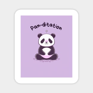 Kawaii Cute Yoga Meditating Panda Magnet