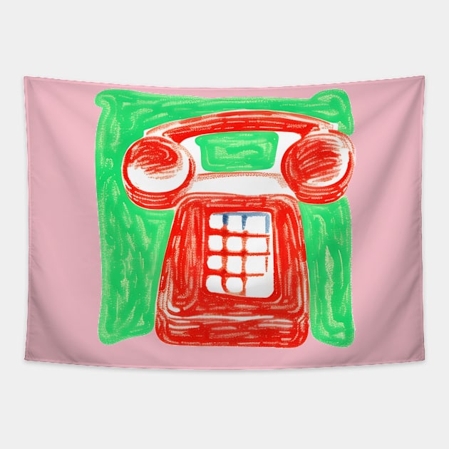 Telephone Tapestry by Maria Murtaza