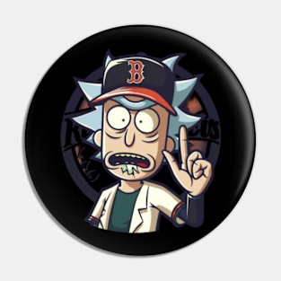 Wubba Lubba Vs Orioles Emblem Pin