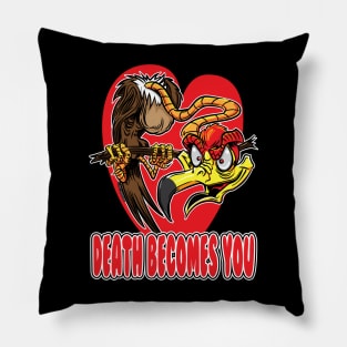 Death Becomes You Buzzard Pillow