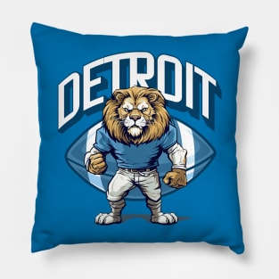 Detroit Football Pillow